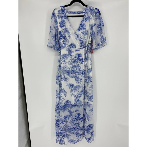 TRUTH & FABLE Maxi Wrap Dress Tiger Print NEW - Picture 4 of 10